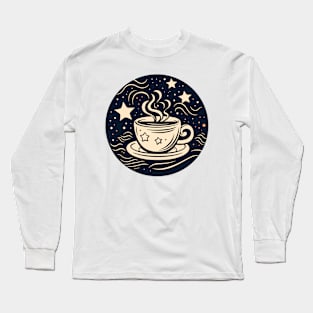 Brew-tiful Cosmos - Coffee in Space Long Sleeve T-Shirt